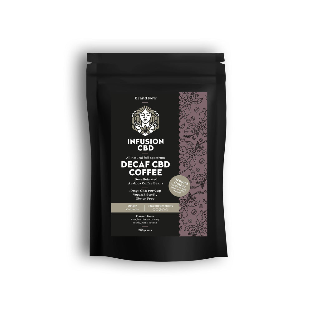 Premium CBD Decaf Coffee - Ground Coffee - 200g